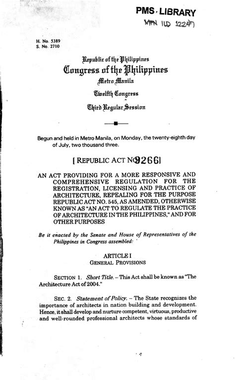 ra 9669|REPUBLIC ACT NO. 9266 .